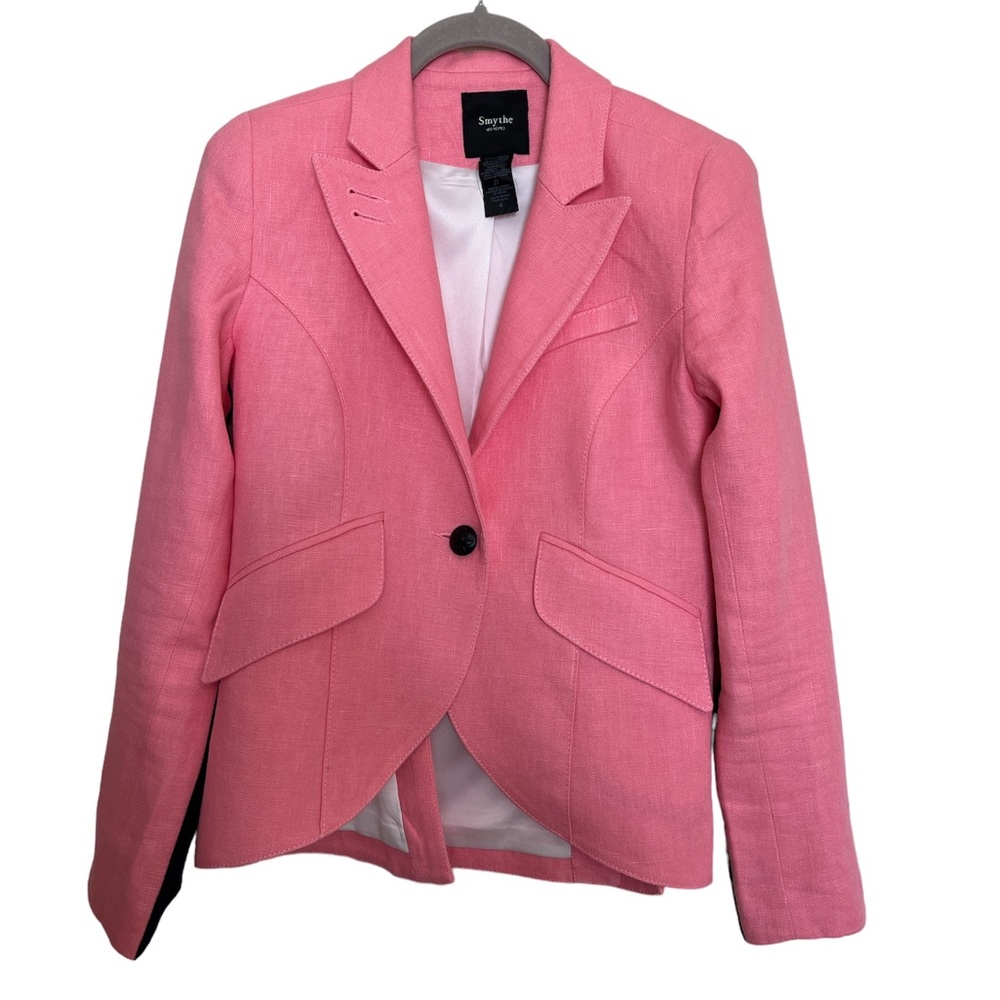 Smythe 100% Linen Pink Blazer